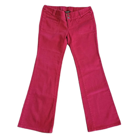 VTG VEEKO Red Bootcut Stretch Pull On Jeans Size Large - Picture 1 of 10
